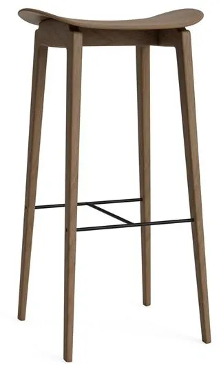 NORR11 NY11 Σκαμπό Μπαρ H75 cm Ανοιχτό Καπνισμένο Δρύινο Ξύλο