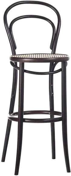 TON No 14 Σκαμπό Μπαρ 61 cm Rattan/Καφές