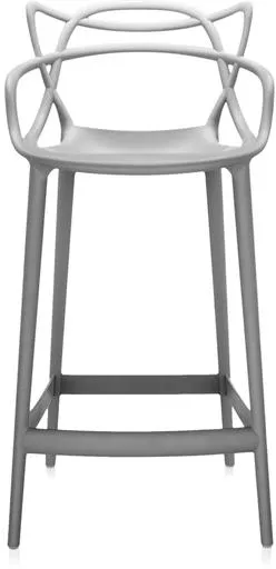 Kartell Masters Σκαμπό Μπαρ H65 Γκρι
