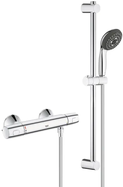 Σετ ντους Grohe Precision Trend με θερμοστατική μπαταρία, χρώμιο