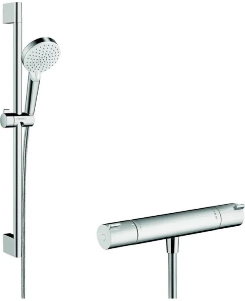 Hansgrohe Crometta Vario σετ ντους με θερμοστάτη Ecostat 1001 CL, λευκό/χρώμιο