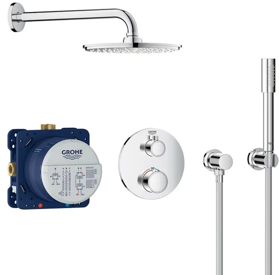 Σετ ντους Grohe Grohtherm με Rainshower Cosmopolitan 210, χρώμιο