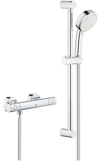 Grohe Tempesta Cosmopolitan 100 σετ ντους με μπαταρία ντους Grohtherm 800 Cosmopolitan, χρώμιο
