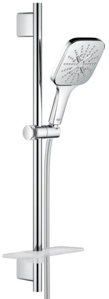 Grohe Rainshower SmartActive 130 Cube σετ ντους, 3 τύποι ψεκασμού, χρώμιο