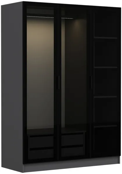 FUNZI LIVING ανθρακί μαύρο - 2271 Ντουλάπα