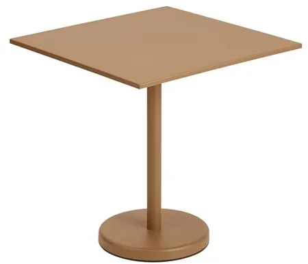 Muuto Linear Steel Καφέ Τραπέζι Κήπου Καμένο Πορτοκαλί 70 X 70 cm