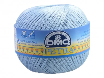 DMC Petra nr. 8 Νήμα για Βελονάκι Μονόχρωμο 54518 Ανοιχτό Μπλε