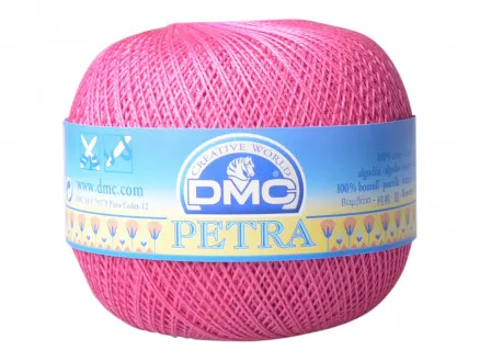 DMC Petra nr. 8 Νήμα για Βελονάκι Μονόχρωμο 53805 Cerise