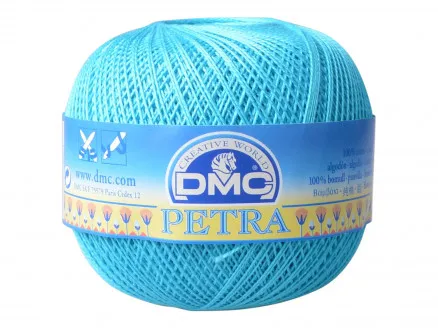 DMC Petra αρ. 5 Νήμα για Βελονάκι Μονόχρωμο 53845 Τιρκουάζ