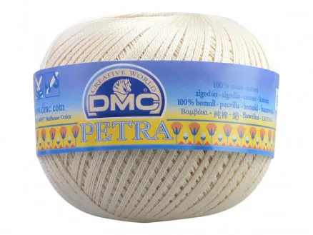 DMC Petra αρ. 8 Νήμα για Βελονάκι Μονόχρωμο ECRU Φυσικό