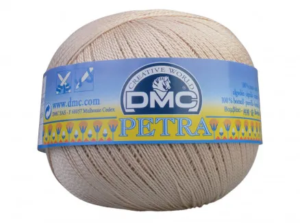 DMC Petra αρ. 8 Νήμα για Βελονάκι Μονόχρωμο 5712 Ανοιχτό Σιτάρι