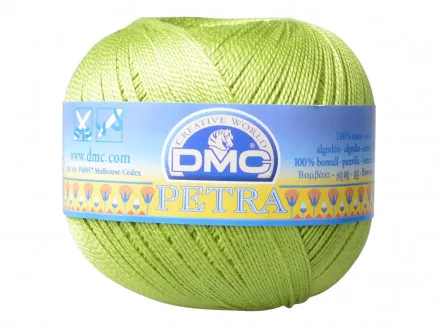 DMC Petra αρ. 5 Νήμα για Βελονάκι Μονόχρωμο 5907 Πράσινο Μήλου