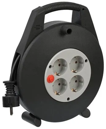 Brennenstuhl Καλωδιοτύλιγμα Vario Line 4fach 10m sch