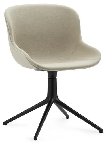 Normann Copenhagen Hyg Περιστρεφόμενη Καρέκλα Επενδεδυμένη Μαύρο Αλουμίνιο/Main Line Flax MLF20