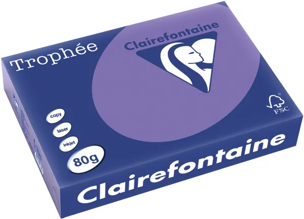 Q-connect Trophee χαρτί αντιγραφής A4 80g έντονο μοβ 500 φύλλα