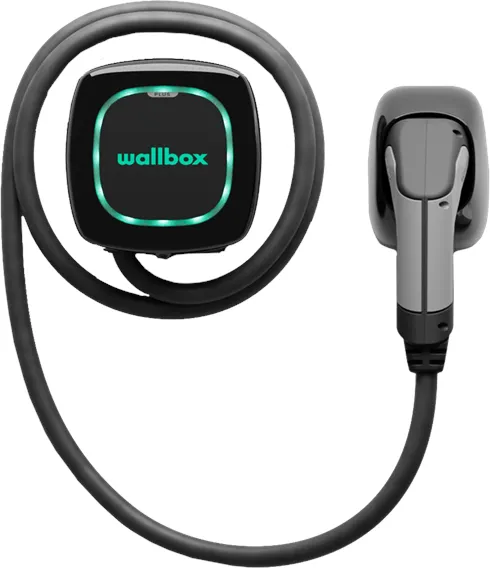 Wallbox Pulsar Plus σταθμός φόρτισης με Wi-Fi, 22 kW, 7 μέτρα, Type 2, μαύρο