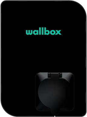 Wallbox Copper SB σταθμός φόρτισης με Wi-Fi 22 kW Τύπου 1 και 2, μαύρο