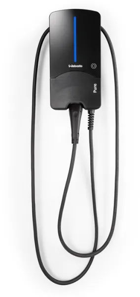 Webasto Pure Σταθμός Φόρτισης 22 kW Type 2 Black Edition με καλώδιο 7 μ. - Ενσωματωμένος ρελέ διαρροής Type B