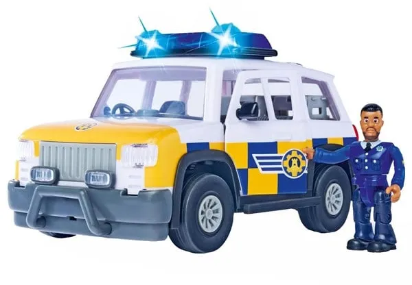 SIMBA DICKIE GROUP Fireman Sam Αστυνομικό Αυτοκίνητο με Φιγούρα Παιχνιδιού