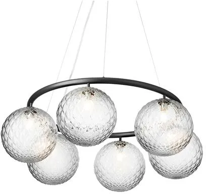 Nuura Miira 6 Circular Πολυέλαιος Rock Grey/Optic Διαυγές