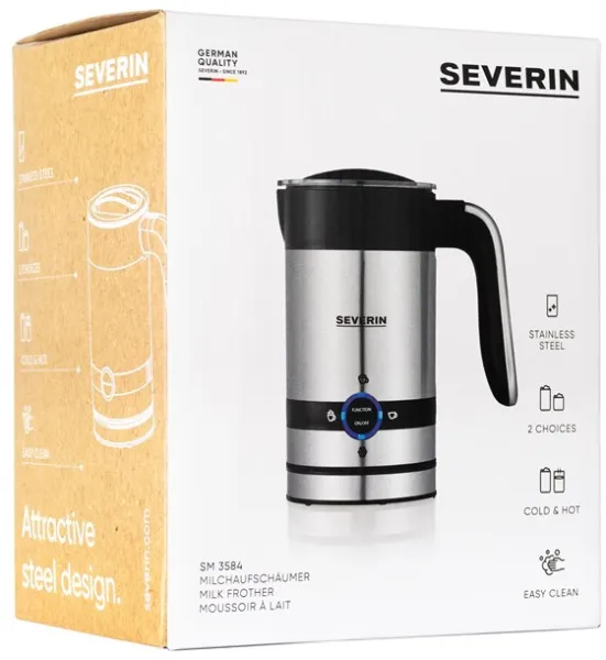 SEVERIN SM3584 - μαύρο ματ/βουρτσισμένο ανοξείδωτο ατσάλι