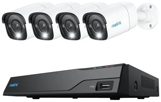 REOLINK NVS8-12MB4 - NVR + Κάμερα(ες) - ενσύρματο (Ethernet 10Base-T/100Base-T) - Τροφοδοσία PoE με AC