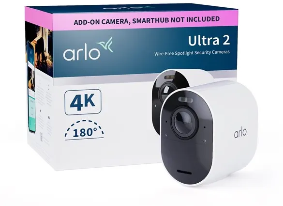 Arlo Ultra 2 4K UHD Ασύρματη Κάμερα Ασφαλείας - Πρόσθετο