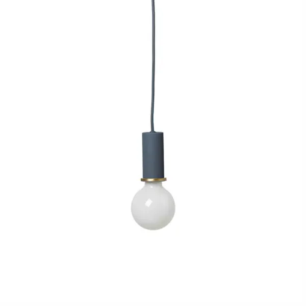 Ferm Living Socket Pendant Low - Σκούρο Μπλε