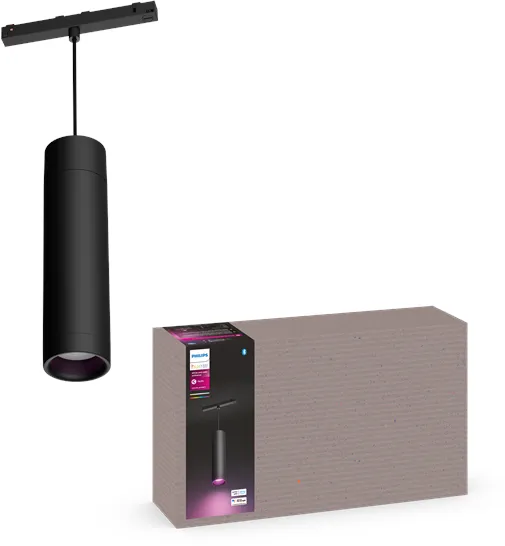 Philips Hue Perifo Φωτιστικό Οροφής Κυλινδρικό - Μαύρο