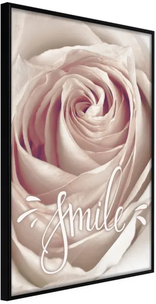 ARTGEIST Αφίσα με κορνίζα - Rose with a Message Χρυσό 20x30