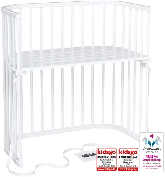 Boxspring bedside crib - Λευκό
