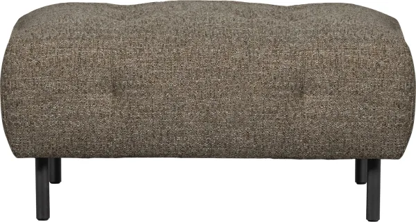 Lloyd, υποπόδιο καναπέ, σκούρο καφέ, H45x90x90 cm