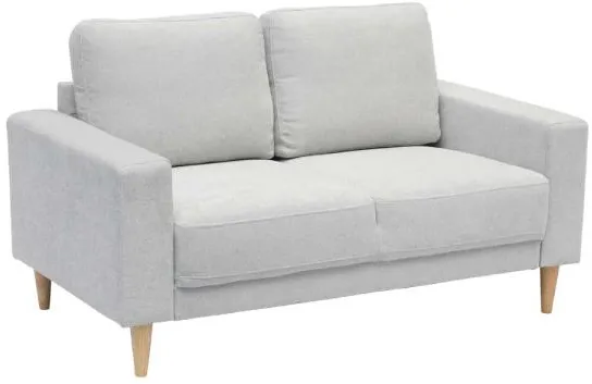 Homeville Cambridge 2 ατόμων ύφασμα ανοιχτό γκρι 143x80x82cm