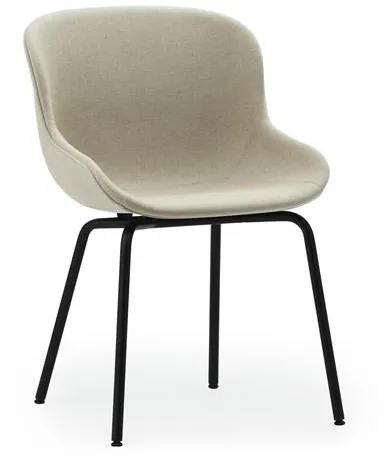 Normann Copenhagen Hyg Καρέκλα Τραπεζαρίας Επενδεδυμένη Μαύρο Ατσάλι/Main Line Flax MLF20