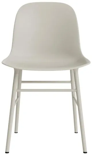 Normann Copenhagen Form Καρέκλα Τραπεζαρίας Ανοιχτό Γκρι/Ατσάλι
