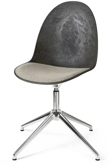 Mater Eternity Swivel Καρέκλα Τραπεζαρίας Αλουμινίου με Επενδεδυμένο Κάθισμα 218 Μπεζ
