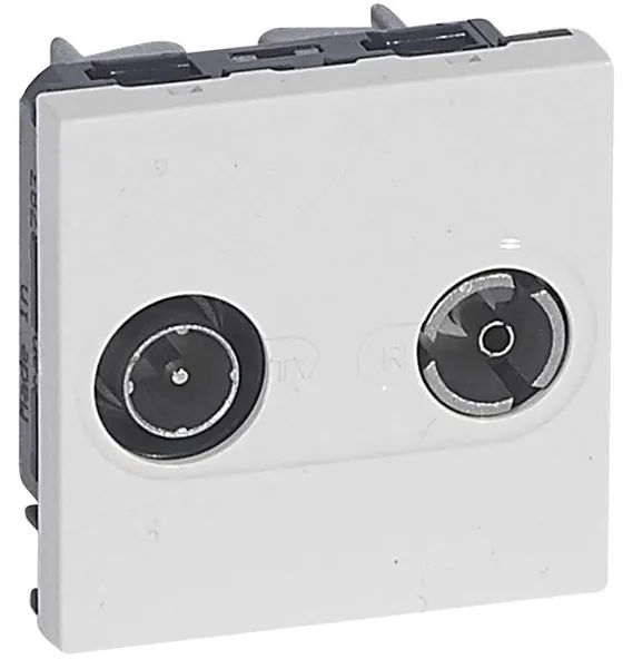 Legrand Tv-r stik αρσενικό/θηλυκό 9,52MM λευκό
