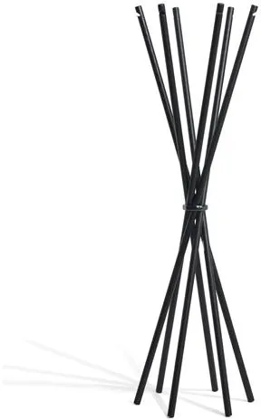 Møbel Copenhagen Coat Κρεμάστρα Ρούχων Μαύρη Λακαρισμένη Φτελιά/Σατινέ Μαύρο
