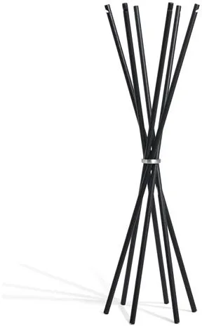 Møbel Copenhagen Coat Κρεμάστρα Ρούχων Μαύρη Λακαρισμένη Φτελιά/Γυαλισμένο Αλουμίνιο
