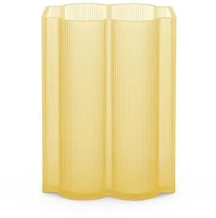 Kartell Okra Βάζο Χαμηλό Κίτρινο