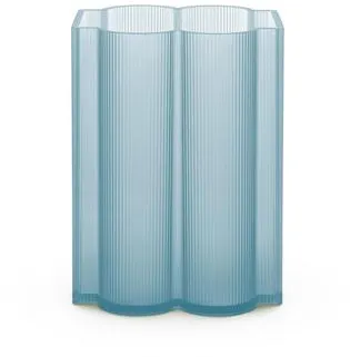 Kartell Okra Βάζο Χαμηλό Γαλάζιο Ουρανού